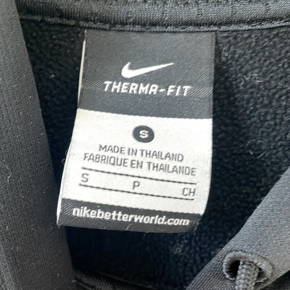 Nike THERMA-FIT Solid Black Long Sleeve Hoodie Women’s S/P - Picture 2 of 7